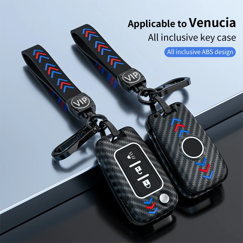 

1PCS Car Remote Key Fob Shell Cover Case For Dongfeng Venucia Fold Keys T70 T90 T60 Holder Keychain Key Protector Accessories