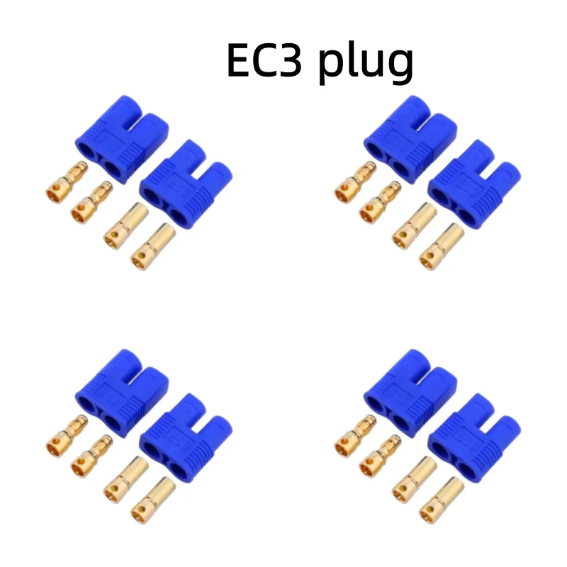 5 Stück Aeromodelling EC3-Stecker, 3,5 mm Bananenstecker mit Hülle, Batteriemotoranschluss, für Flugmodellbau und Automodellbau