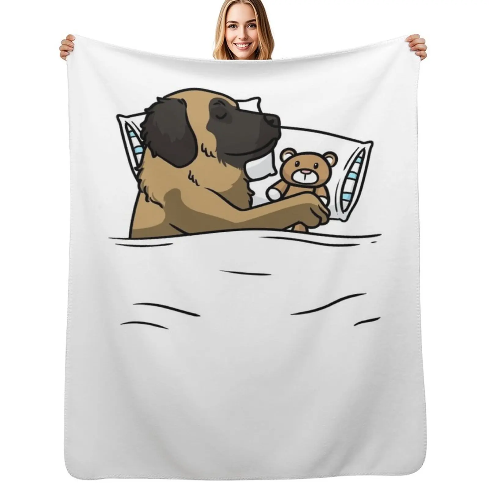 Leonberger Dog Official Sleeping Shirt Throw Blanket Retros Hairys Tourist Plush for babies for winter Blankets