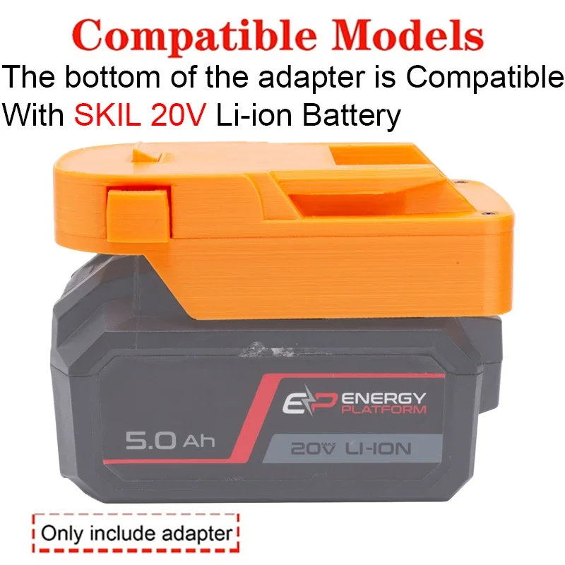 Battery Adapter/Converter for AEG RIDGID 18V Li-ion Tool Conver to for SKIL 20V Li-ion Battery Adapter Power Tool Accessories