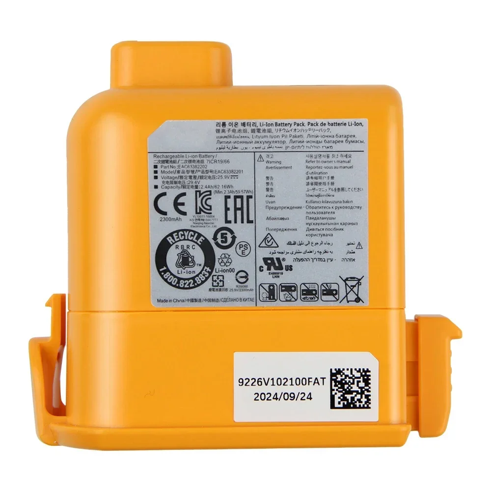 Replacement Battery EAC63382208 EAC63382201 For LG Cord Zero A9 Plus A9+ Max A9K Pro A9M A9MASTER2X A9MULTI A9MULTI2X A9PETNBED