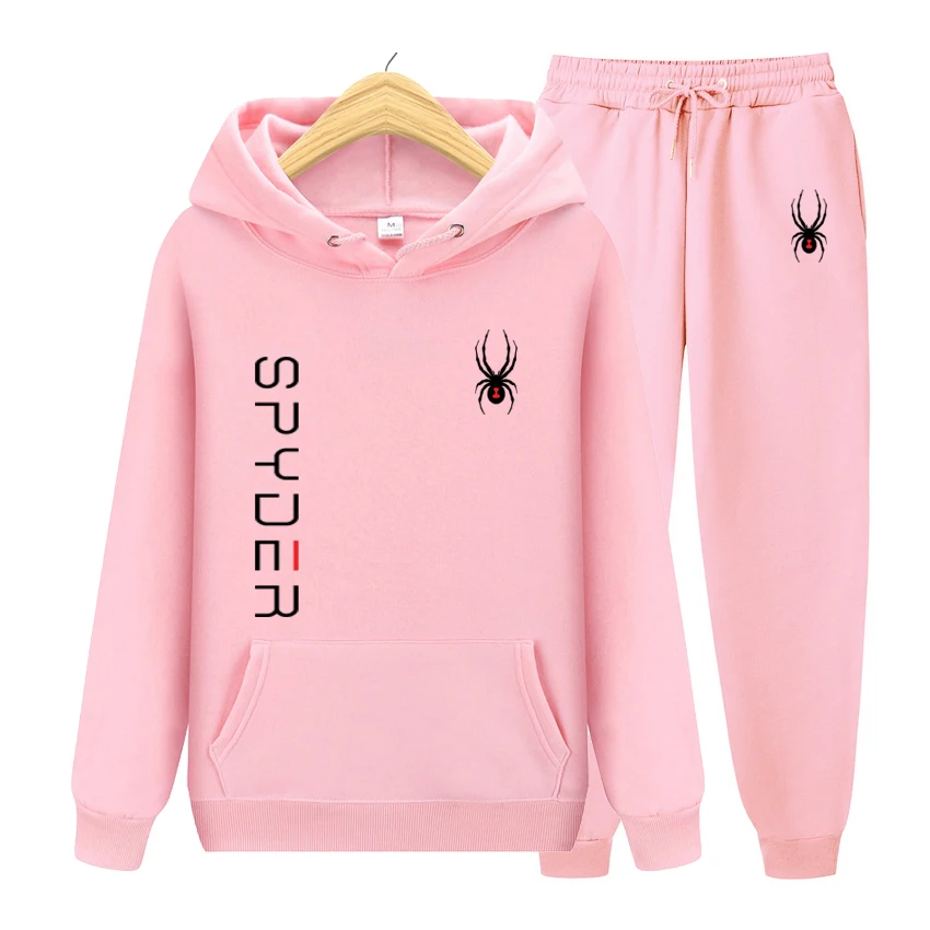 Track Suit Sets Men/Women Casual Fleece Warm Hoodies Pants 2 Pieces Men Long Sleeve Sports Suit Men Pullover Hoodies Sportswear