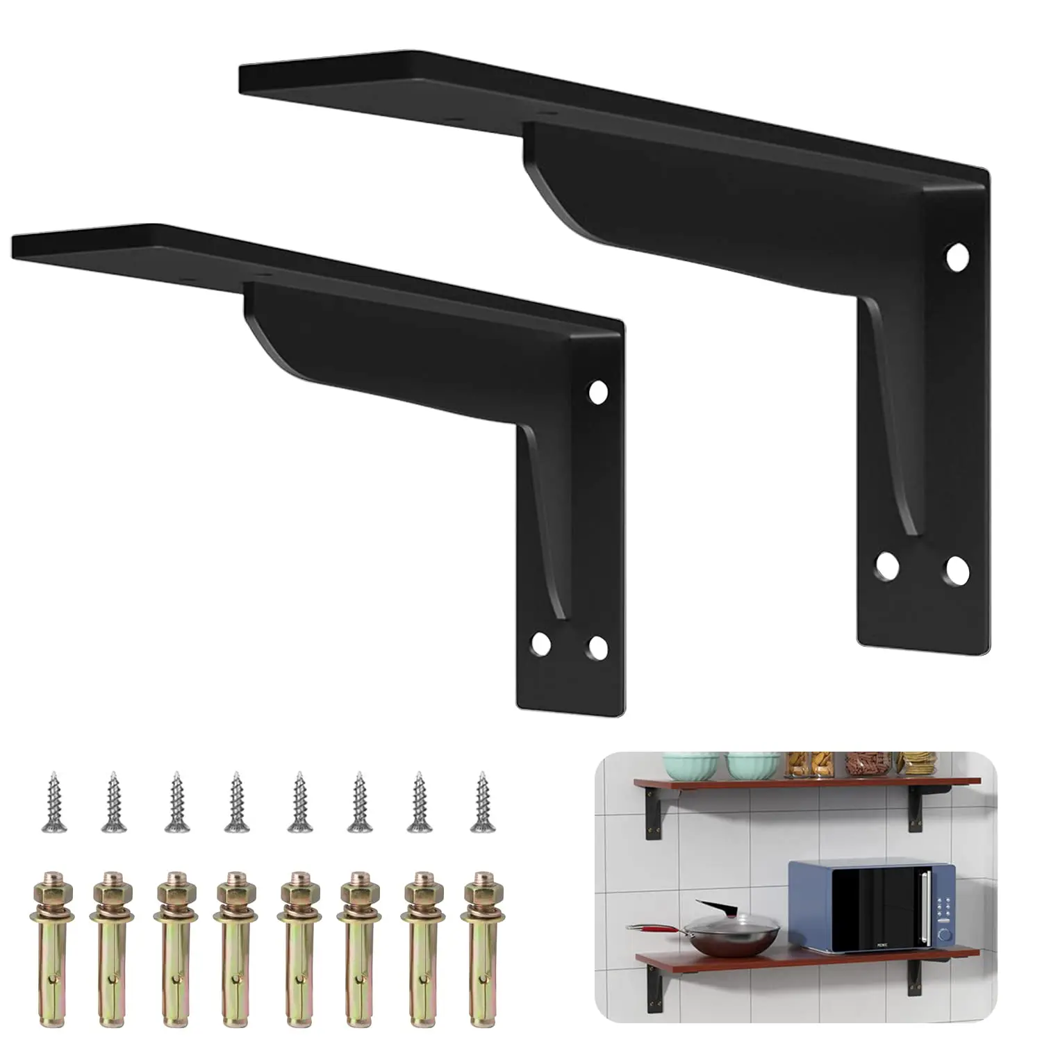 

Triangle Support Frame Wall Desk Suspended TV Cabinet Load-bearing Bracket Baffle Fixed Angle Iron Storage Heavy-duty Bracket