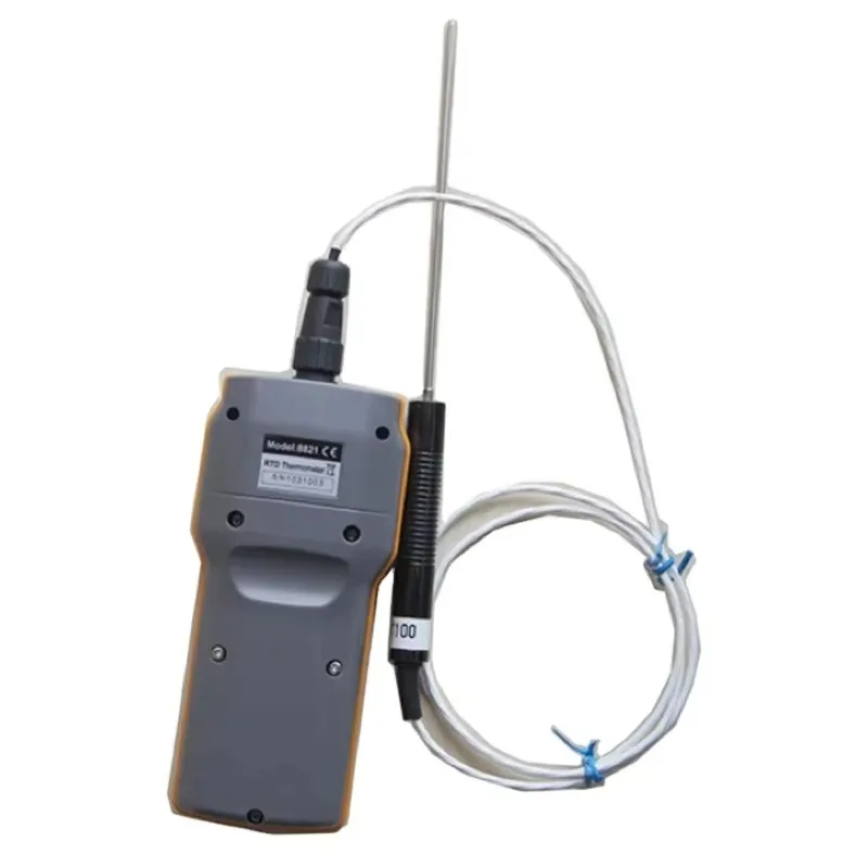 AZ8821 Digital Pt100 Temperature Meter Platinum Resistance Probe IP67 Waterproof For Food And Liquid Temperature Inspection