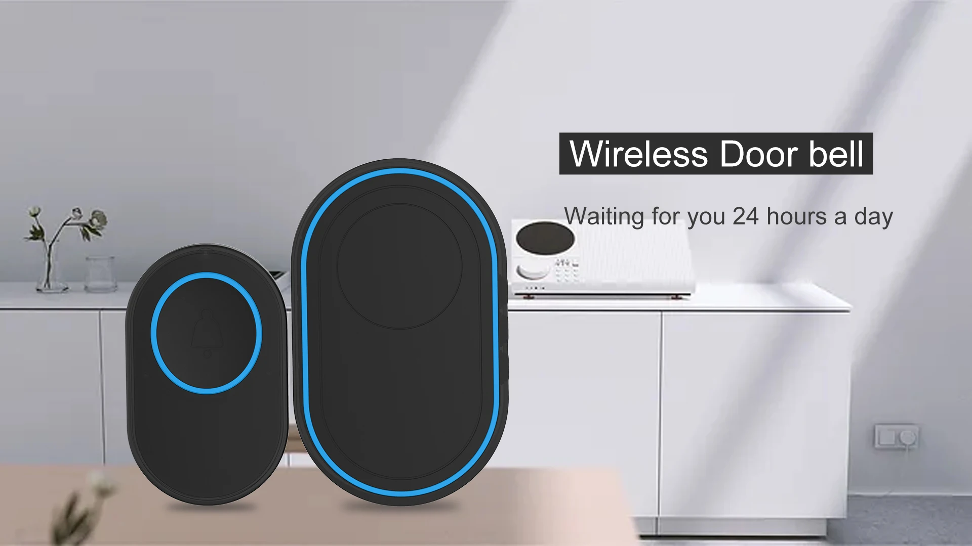 

Intelligent Wireless Doorbell Home Welcome Doorbell Waterproof 300m Remote Smart Door Bell Chime EU UK US Plug Optional