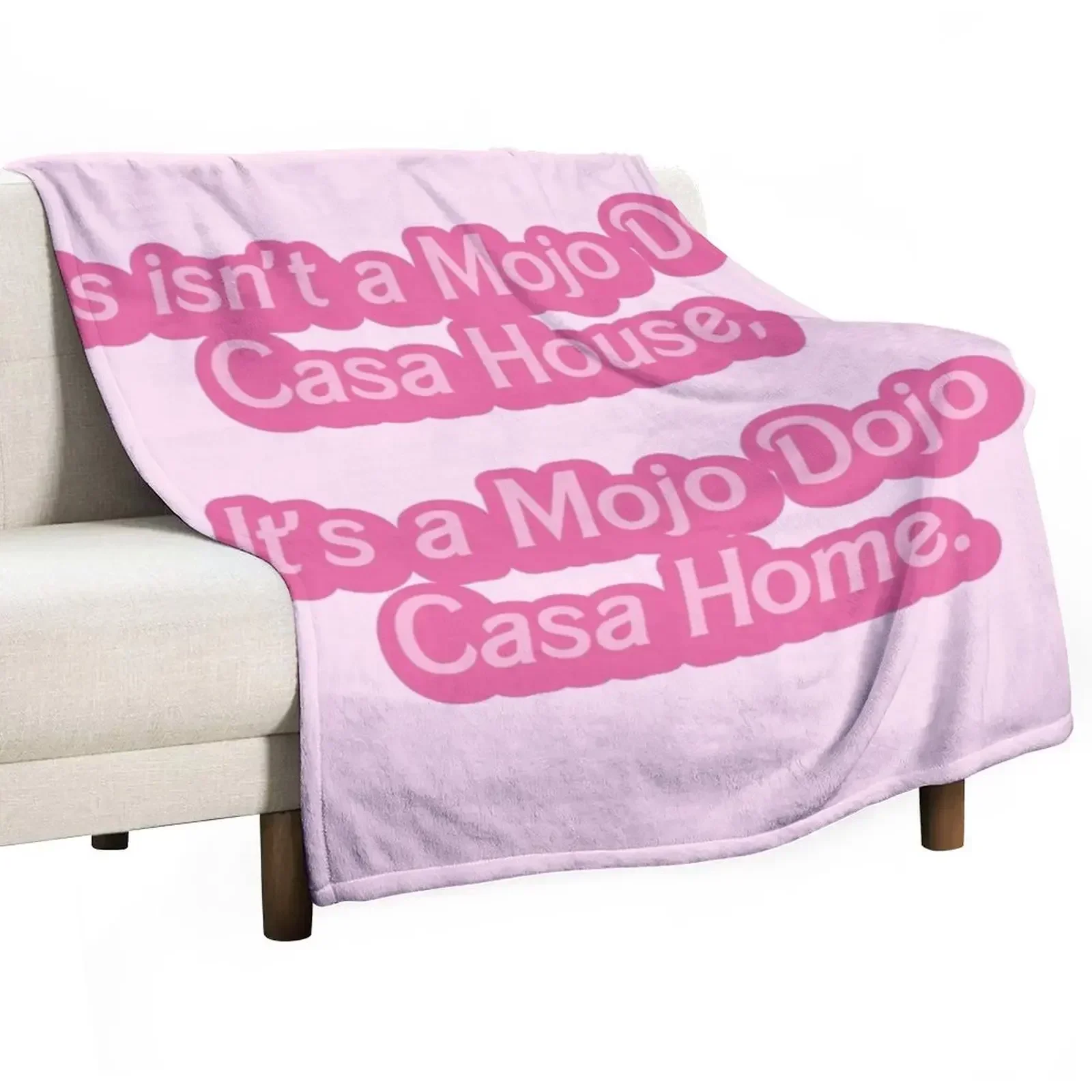 

Mojo Dojo Casa House Throw Blanket Blankets For Baby Furry Cute Plaid Plaid on the sofa Blankets