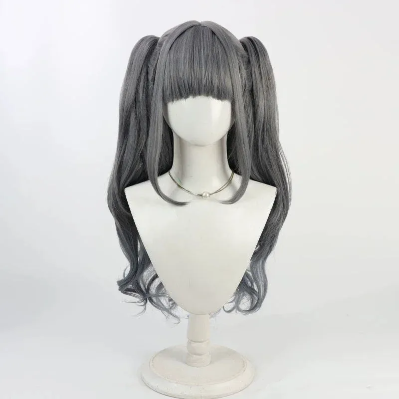 Аниме Maebashi Witches Azusa Niisato Косплей Костюм Белый Фиолетовый Плащ Платье Лолита Парик Женщина Сексуальный Милый Костюм Для Дня Рождения 2 '2'