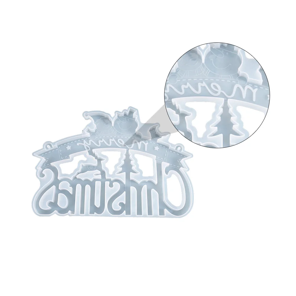 

Christmas Hanging Tag Dies Theme Silicone Mold Pendant Handmade Home Decor Candy Silica Gel