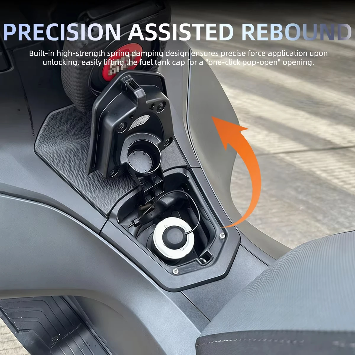 2 adet paslanmaz çelik yakıt deposu kapağı yardımcı yaylı pim Honda PCX 125 150 160 ADV 150 motosiklet tek tıklamayla geri tepme ejektörü