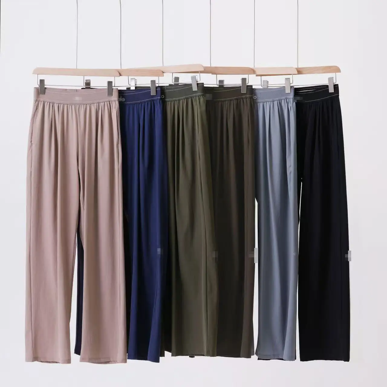 2026 Loose Casual Pants Women's Summer High Waist Thin yoga Pants Breathable Hanging Straight Mouth Wide Leg Sports Quick Drying