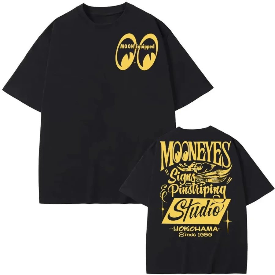 Mooneyes Moon Equipped Speed T-shirts Graphic Streetwear S-3XL LAmazing Tees Male T Shirt Casual Oversized Women T-shirt