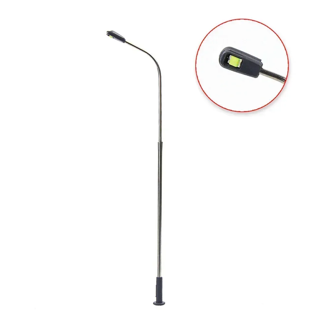 Trwały model lamp ulicznych 1:87 Ciepłe białe lampy Model światła Słupek Kolej Skala Pociąg uliczny 4,25 \'\'miniaturowy krajobraz