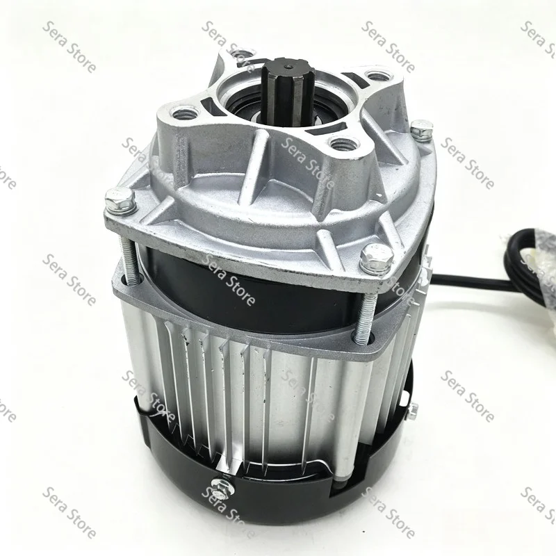 1000W500W DC 48V Brushless Gear Motor, Spline Shaft Direct Current Permanent Magnet Brushless Motor BM1418ZXF-02