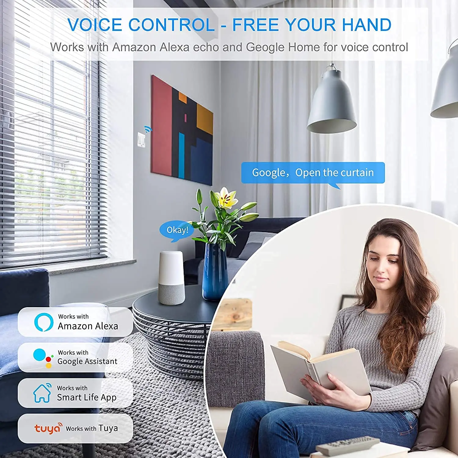Tuya-ミニ接続スイッチモジュール,Wi-Fi,Zigbee,16a双方向制御,スマートライフアプリケーション,音声制御,alexa,alice,Alexa,Google Homeで動作