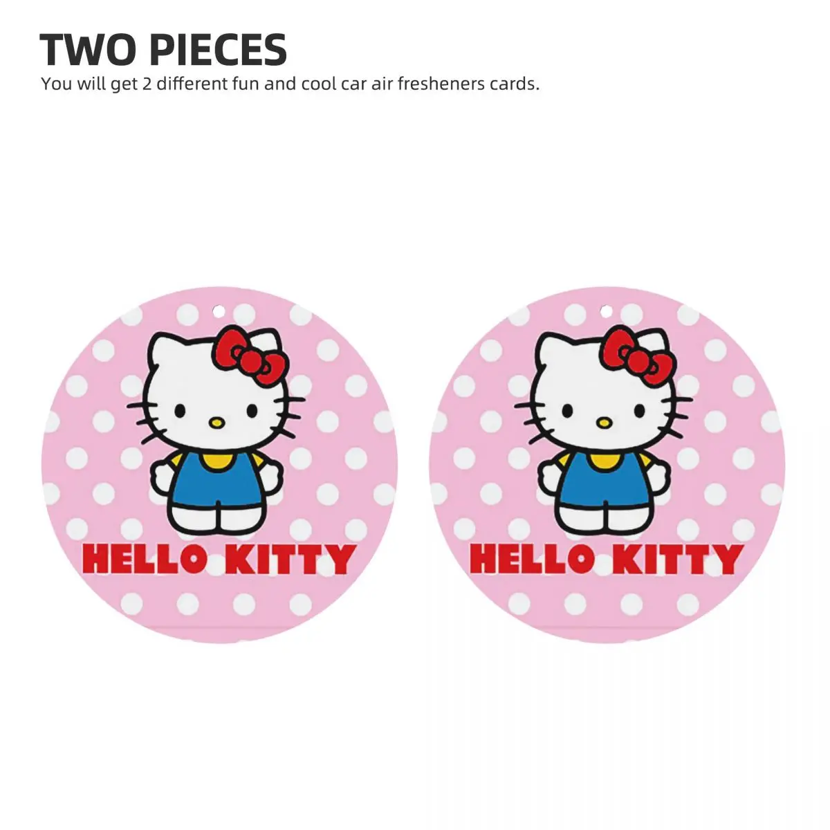 2pcs Hello Kitty Catoon Cat Kawaii Car Air Fresheners Sedans Truck Interior Decoration