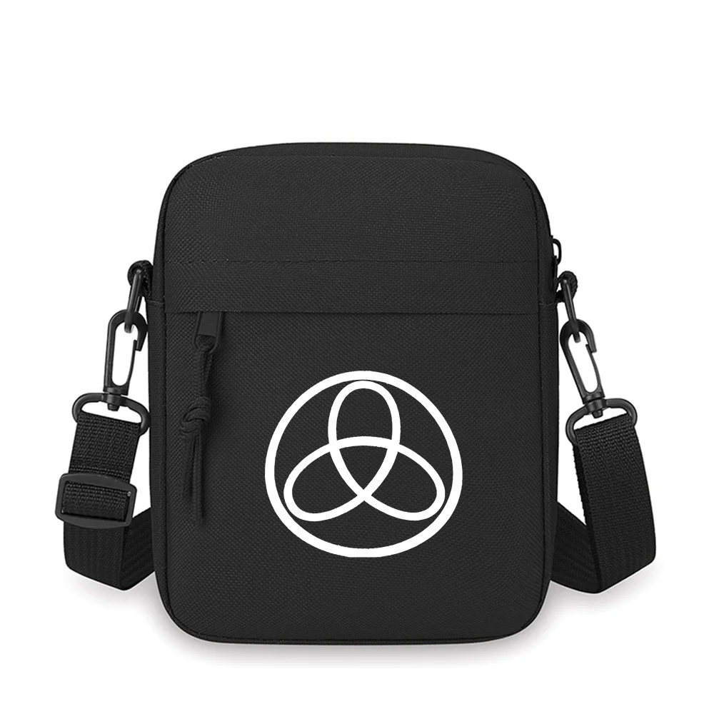 Circle knot triquetra design Men Crossbody Bag Single Shoulder Women Cartoon Anime Film Printing Design Unisex