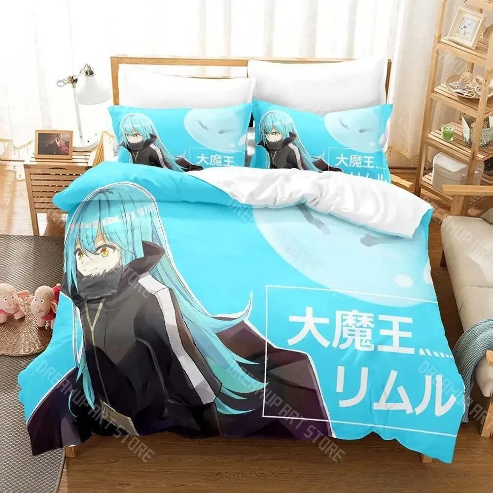 3D Printed TenSura Rimuru Tempest Slime Bedding Set for Boys Girls Duvet Cover Twin Queen King Full Single Double Sizes