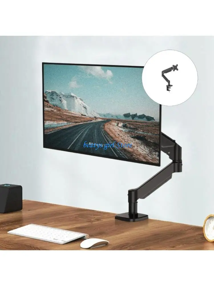 C7AB Ergonomic Adjustable Monitor Stand Reduces Neck Fatigue and Eye Strain Comfortably