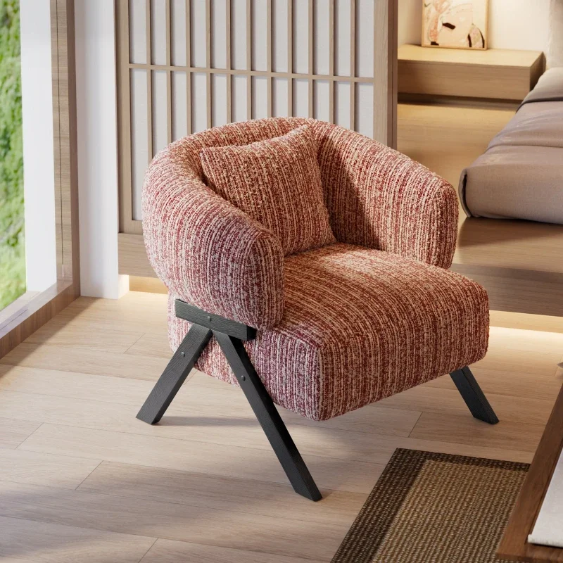 Relaxing Accent Wooden Contemporary Living Room Chairs Tall Refined Sleek Padded Living Room Chairs Silla Moderna Room Furniture