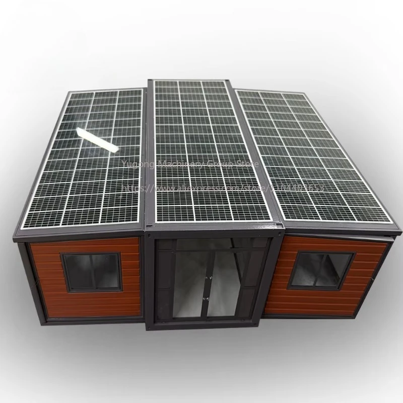 Modern Expandable Steel Folding Container House Prefabricated 2-3 Bedroom Villa for Commercial Container House Model