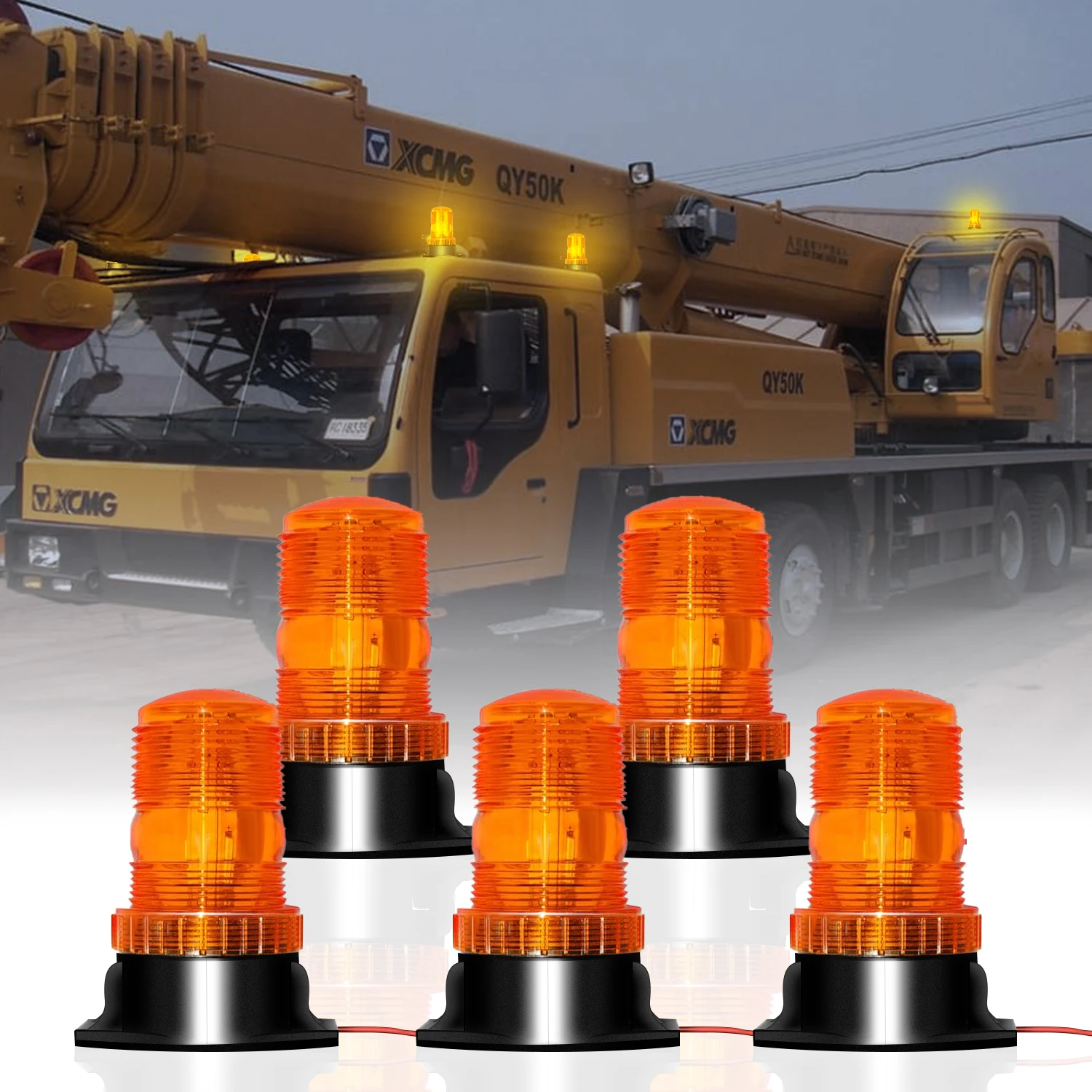 High Visibility Magnetic Strobe Car Roof Lights Truck Tractor Security Warning Emergency Flashing Beacon Enhanced Driving Safety