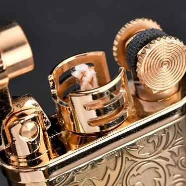 New Retro Grinding Wheel Open Flame Metal Lighter with High Aesthetic Value for Men As A Gift