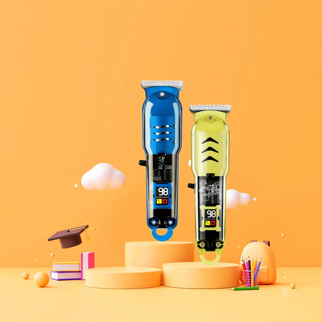 228--Alat Cukur Rambut Profesional untuk Barbershop (Pemangkas Rambut Pria) – Transparan & Bergaya