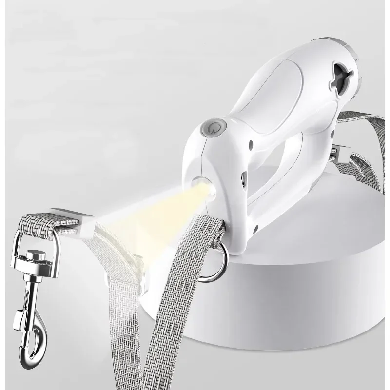 1.5M/5ft Length Hands-Free Elastic Nylon Strap Luminous Poo Bag Dispenser Pet