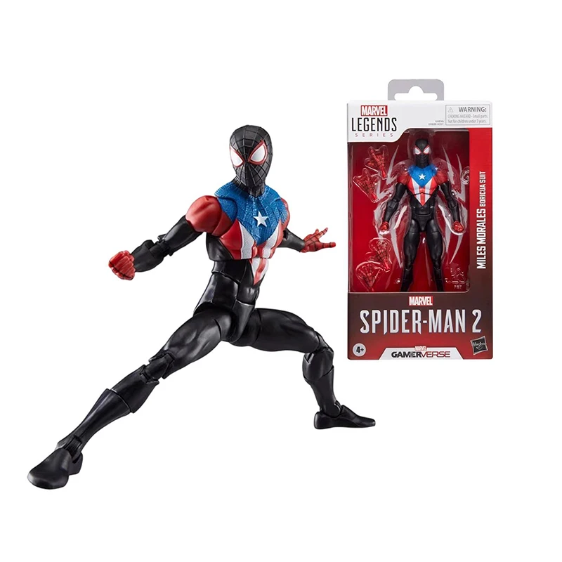 

Коллекционная фигурка Marvel Legends Майлз Моралес Человек-паук 2 в костюме Борикауа, 6 дюймов, идеальный подарок для фанатов