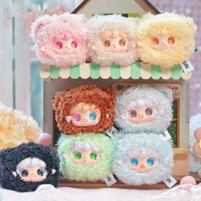 

Новый мини Yooki V9 плюшевый мишка Виниловая глухая коробка Подлинная подвеска Симпатичная кавайная аниме-фигурка Декор Играть Милые дети Подарок на день рождения девушке