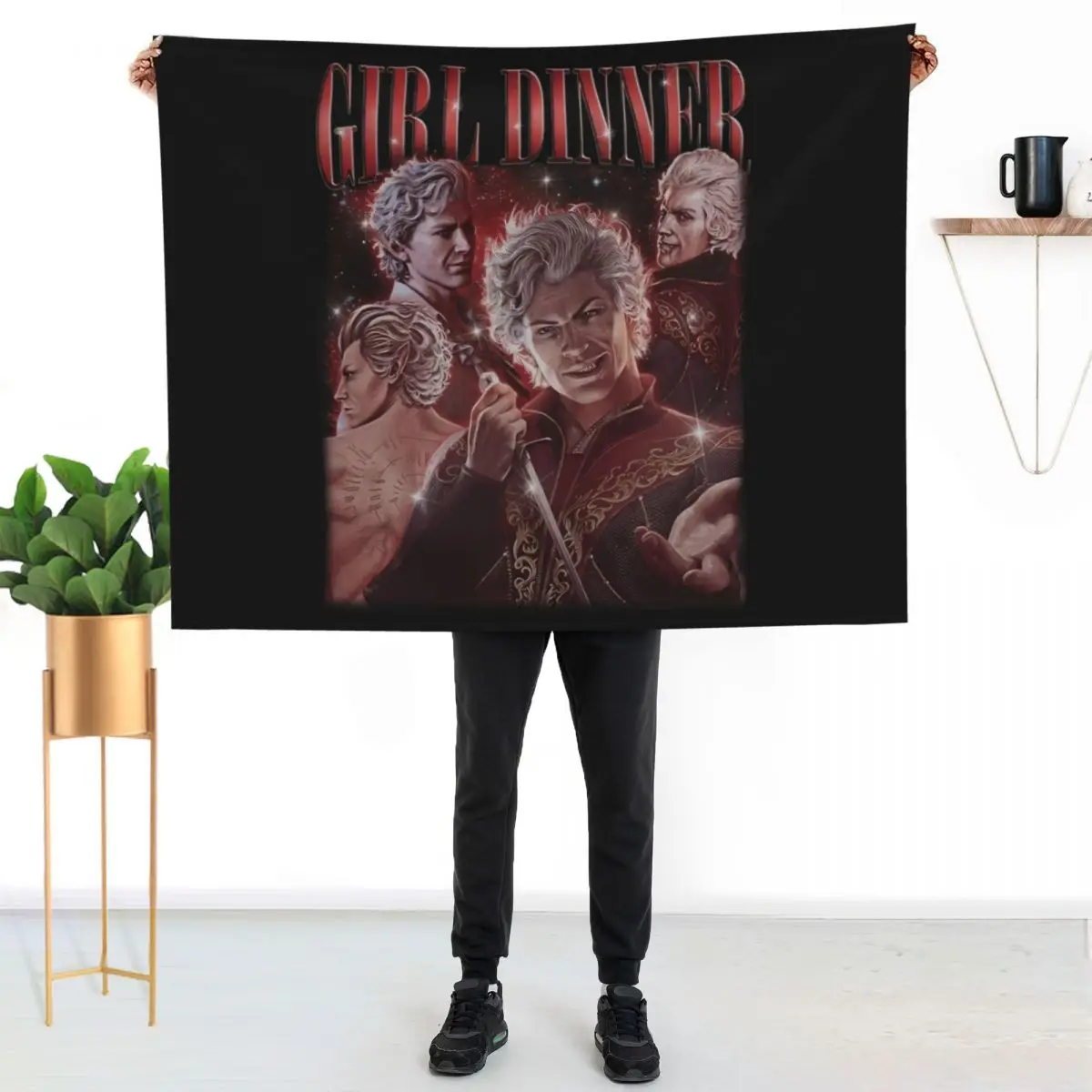 Astarion Bulders Girl Dinner Throw Blanket Stuffeds Comforter Decoratives Luxury Brand Polar Flannel Fabric Blankets