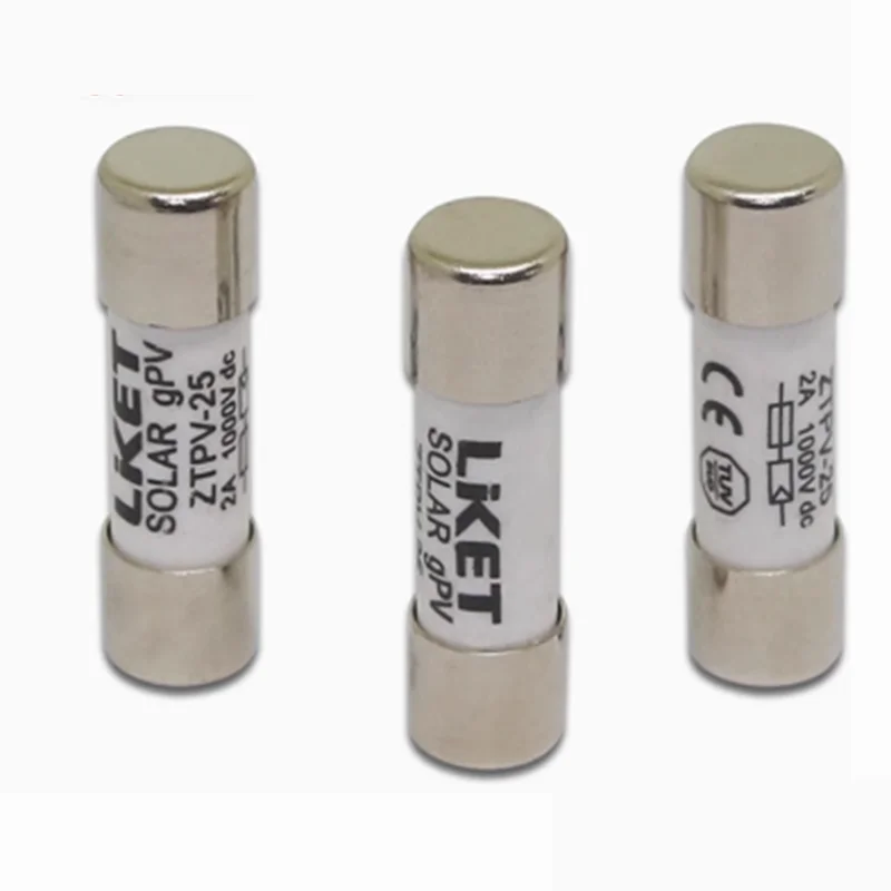 10 Pcs ZTPV-25 1000V 10*38MM Photovoltaic Fuse, Solar DC Fuse Tube DC1000V 25A 30A 32A Fuse Core Solar DCFuse