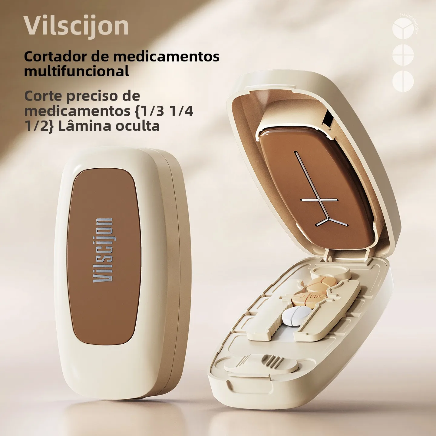 多機能精密薬カッターボックス-2パーツ-4パーツ-パーツ-ピルカッター-家庭用整理ツール-薬分割器