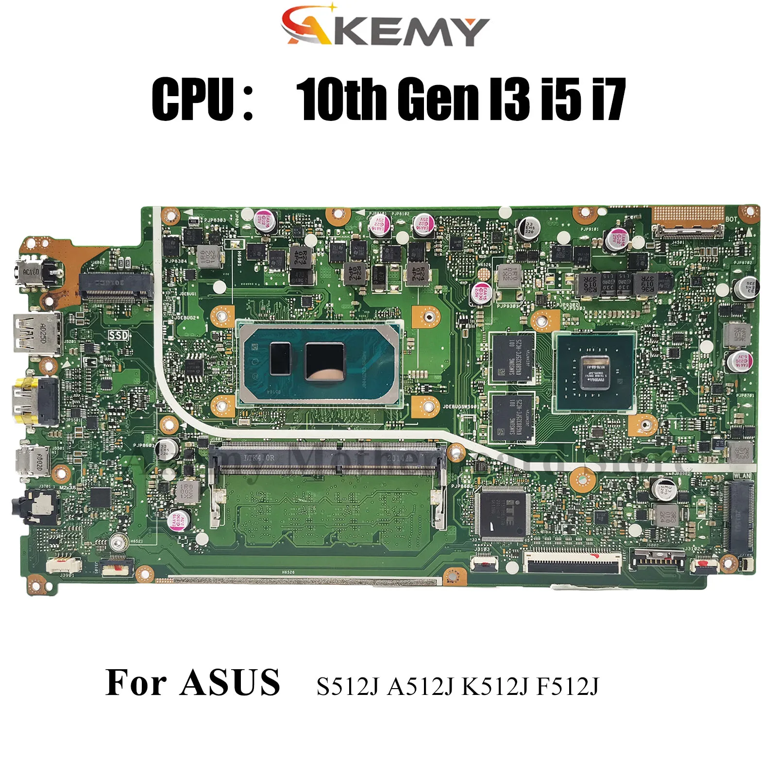 

X512JP Laptop Motherboard For ASUS X512JAU K512J X512JP X512JAW A512J X512J F512J S512J X512JF Mainboard With 10th Gen I3 i5 i7