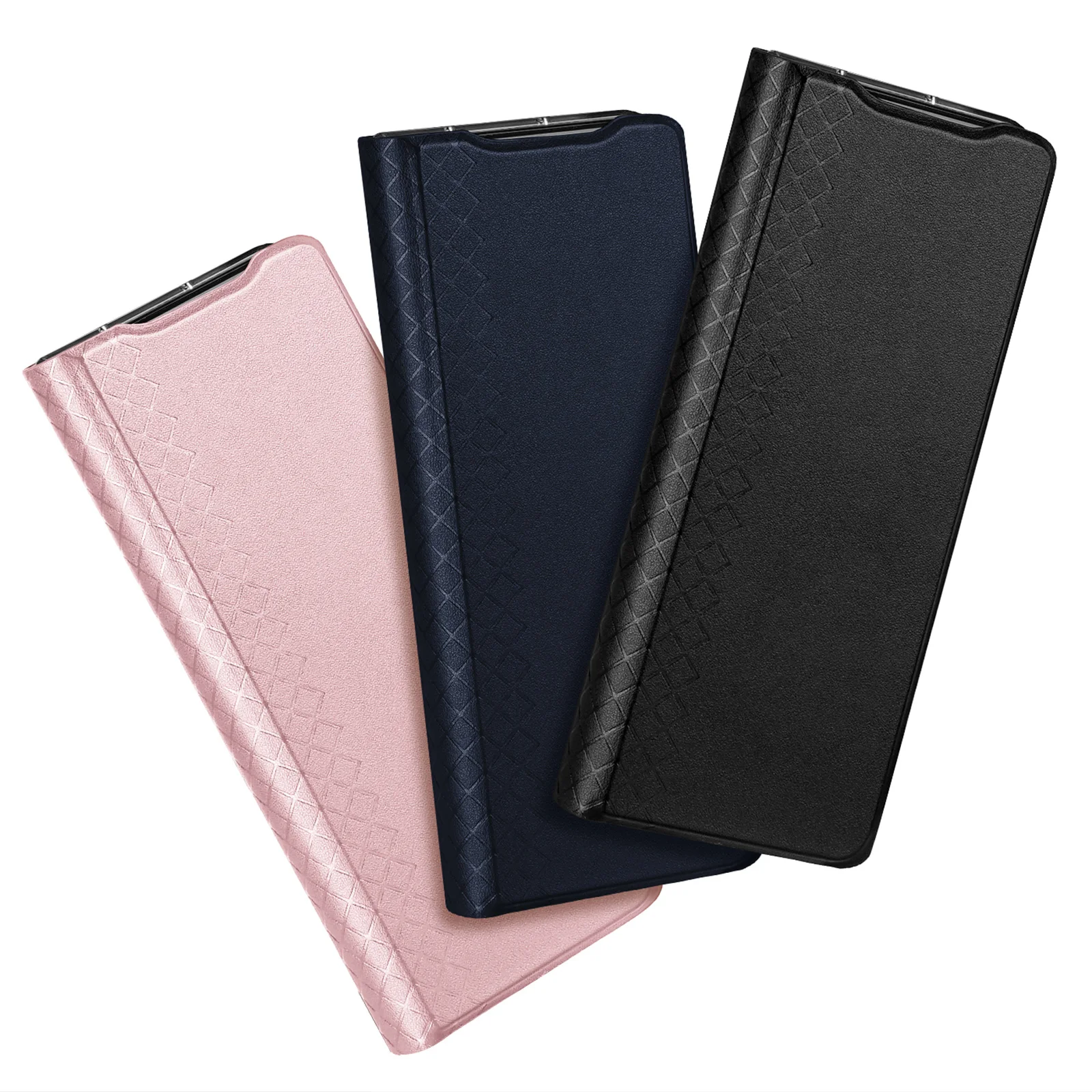 For Samsung Z Fold6 Phone Case Simple Light Luxury Galaxy Fold5 With Pen Flip Card Insertion Full Package Slamproof Leather Case