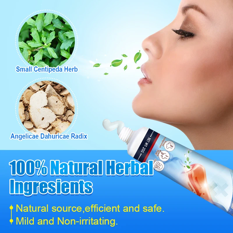 1Pcs Rhinitis Cream Chinese Herb Medical Chronic Sinusitis Treatment Nose Care Nasal Congestion Relief Ointment Health Care G020