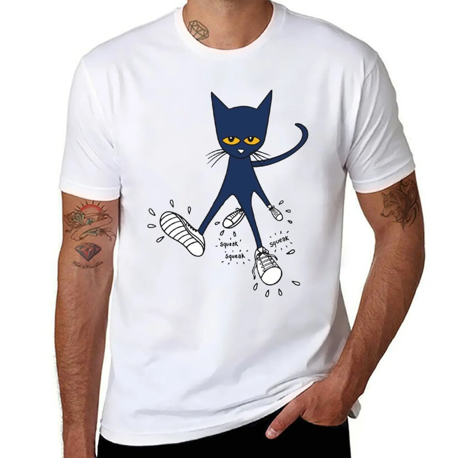 

Pete the cat T-Shirt cotton t shirt man man t shirt luxury T-Shirt