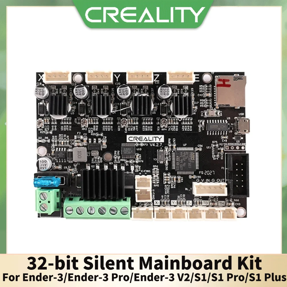 

Creality Official Ender 3 Silent Mainboard 32 Bits V 4.2.7 Vision Motherboard For Ender 3/V2/S1/S1 Pro Mainboard 3D Printer Part
