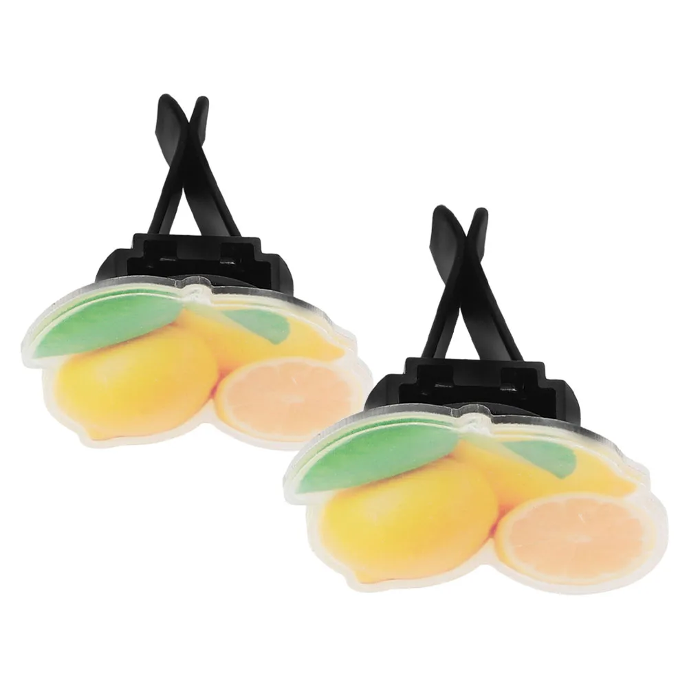

Fresheners Stylish Acrylic Lemon Scent Vent Clips Air Vent Clips Car Accessories Car Freshener Clip Diffuser Decor