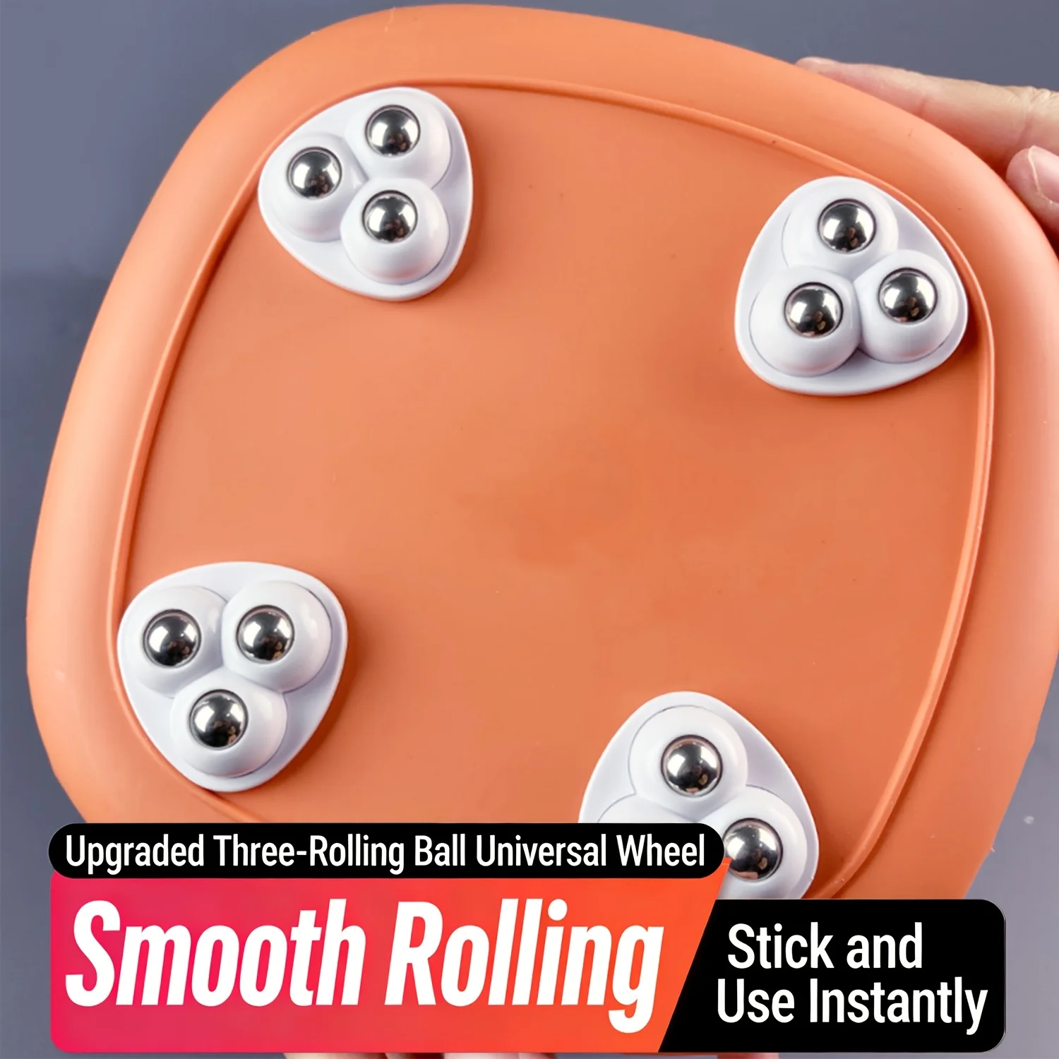 8/20 PCS Rodas Universais Autoadesivas de 3 Bolas – 360 ° Rodízios Silenciosos para Móveis e Eletrodomésticos
