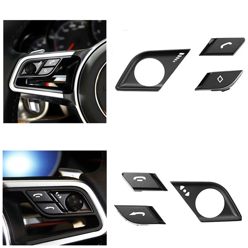 Car Steering Wheel Multi-function Button Volume Adjustment Phone Button For Porsche 2015-2016 for Cayenne 2014-2021 Macan