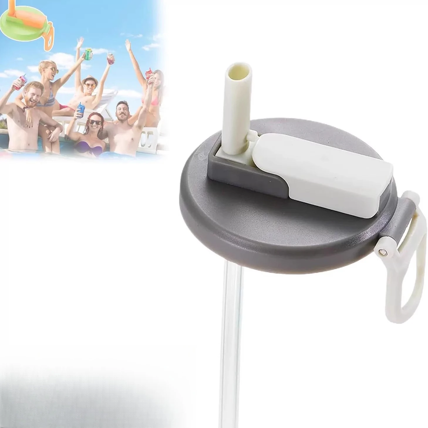 

Straw soda can lid anti-spill can can lid