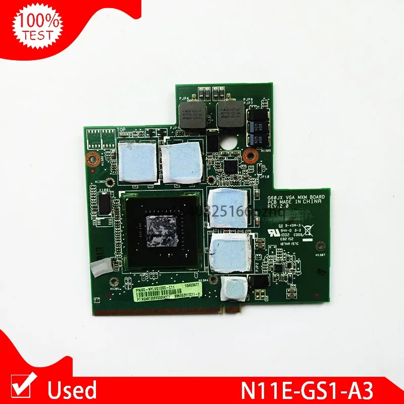 

Used G60JX VGA Video Card 60-NYLVG1000-C11 GTS360M GTS GTX GTX N11E-GS1-A3 DDR5 1G For ASUS G51JX Laptop