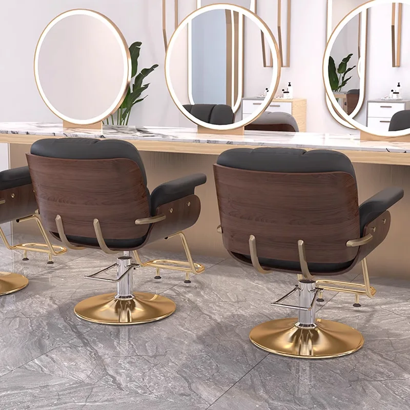 

Modern Personalized Barber Chair Luxury Comfortable Aesthetic Salon Hairdresser Chair Fashion Nordic Kapperstoel Hair Furniture
