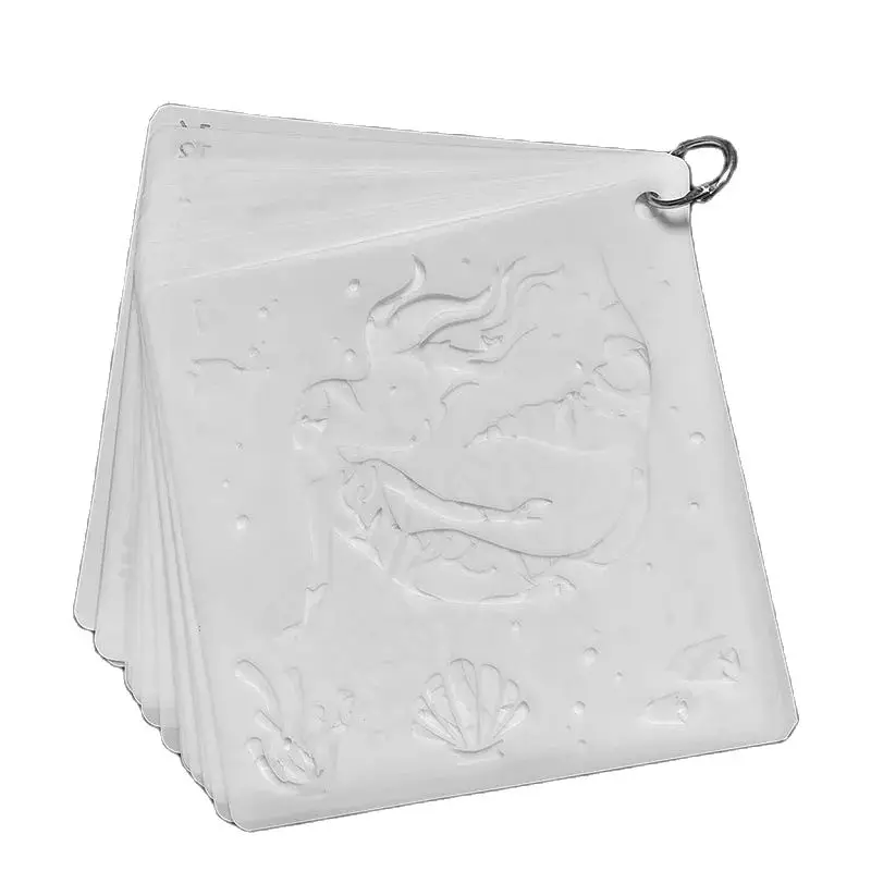 Pochoirs de la mer réutilisables pour la peinture, 16 pièces, pochoirs de créatures marines, modèle artisanal de bricolage pour la peinture sur meubles, toile, mur