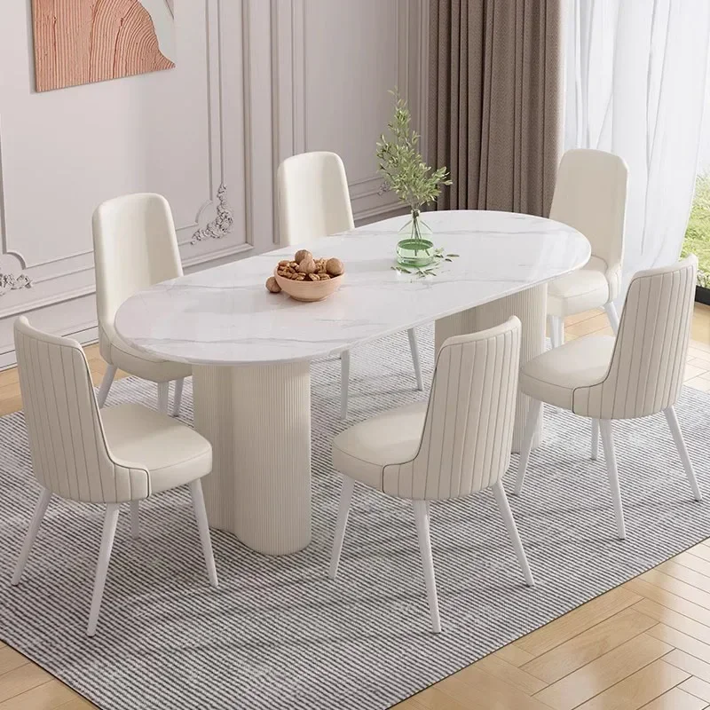 Design Multifunctional Dining Table Nordic Minimalist Living Waterproof Dining Table Relaxing Modern Esstisch Home Furniture