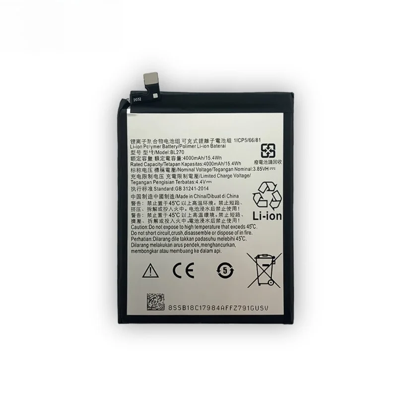 Suitable for Lenovo K6 Plus/K8/K6 Note/moto E5/G6play battery BL270 phone battery,new large capacity,free tools, 3.85V 4000mAh - view 5