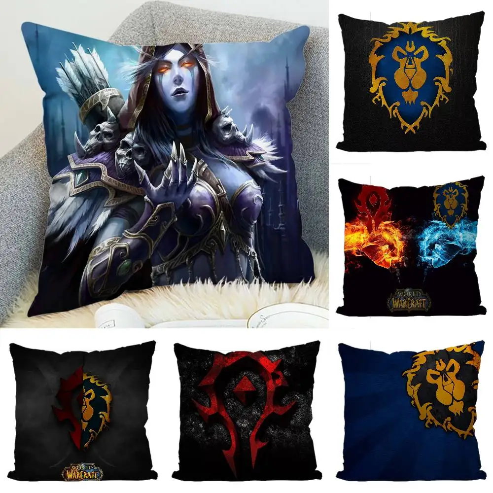

World Of W-Warcraft WOW Pillow Case Luxury Double-sided For Car Pillows 45x45 Cushions Cover Home And Decoration Sofa Pillowcase