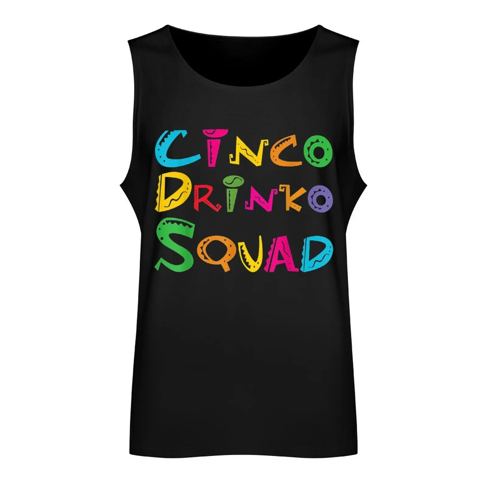 Cinco Drinko Squad Drinking Fiesta Funny Cinco de Tank Top Vest for boy summer men clothings