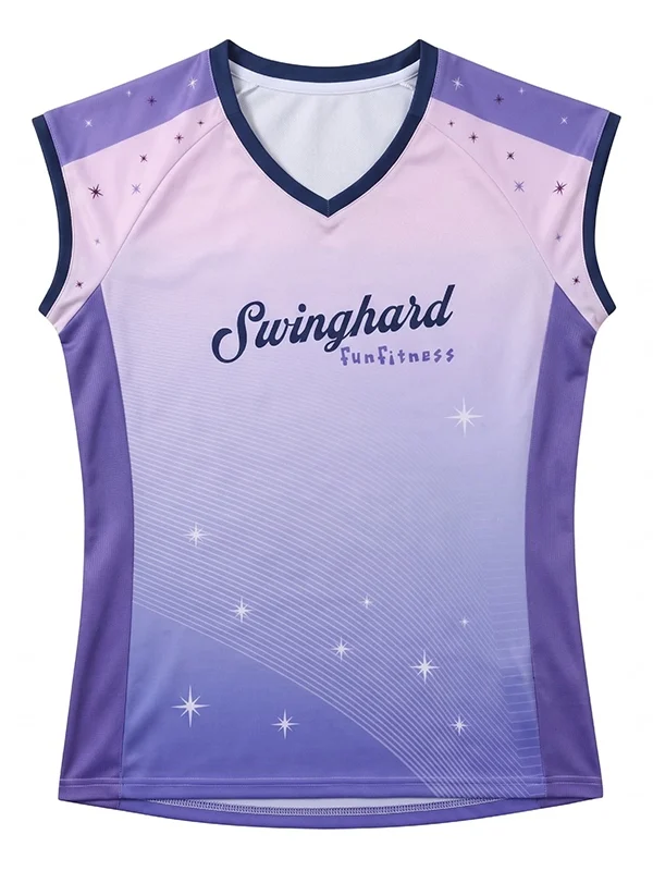 2026-new-purple-v-neck-badminton-uniform-women's-breathable-quick-dry-sport-top-slim-fit-ball-shirt-casual-sportswear